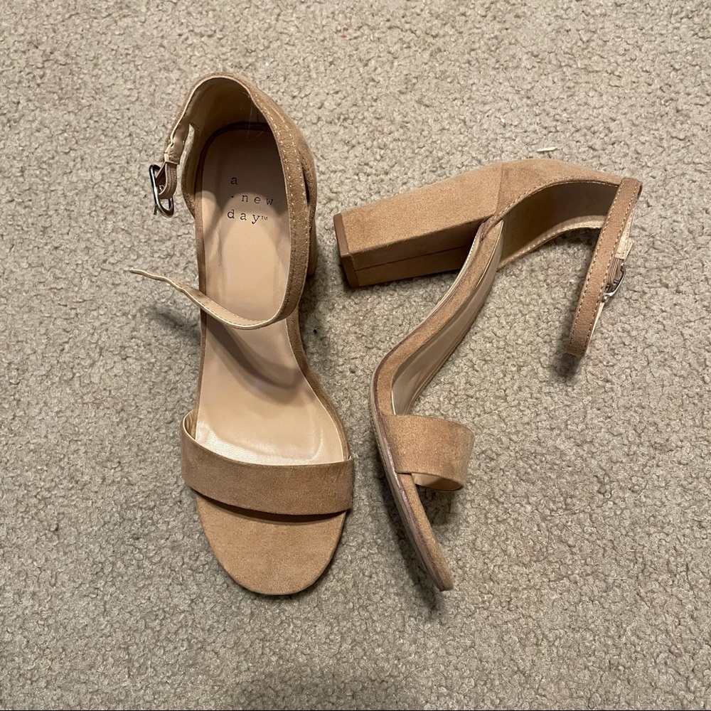nude heels.